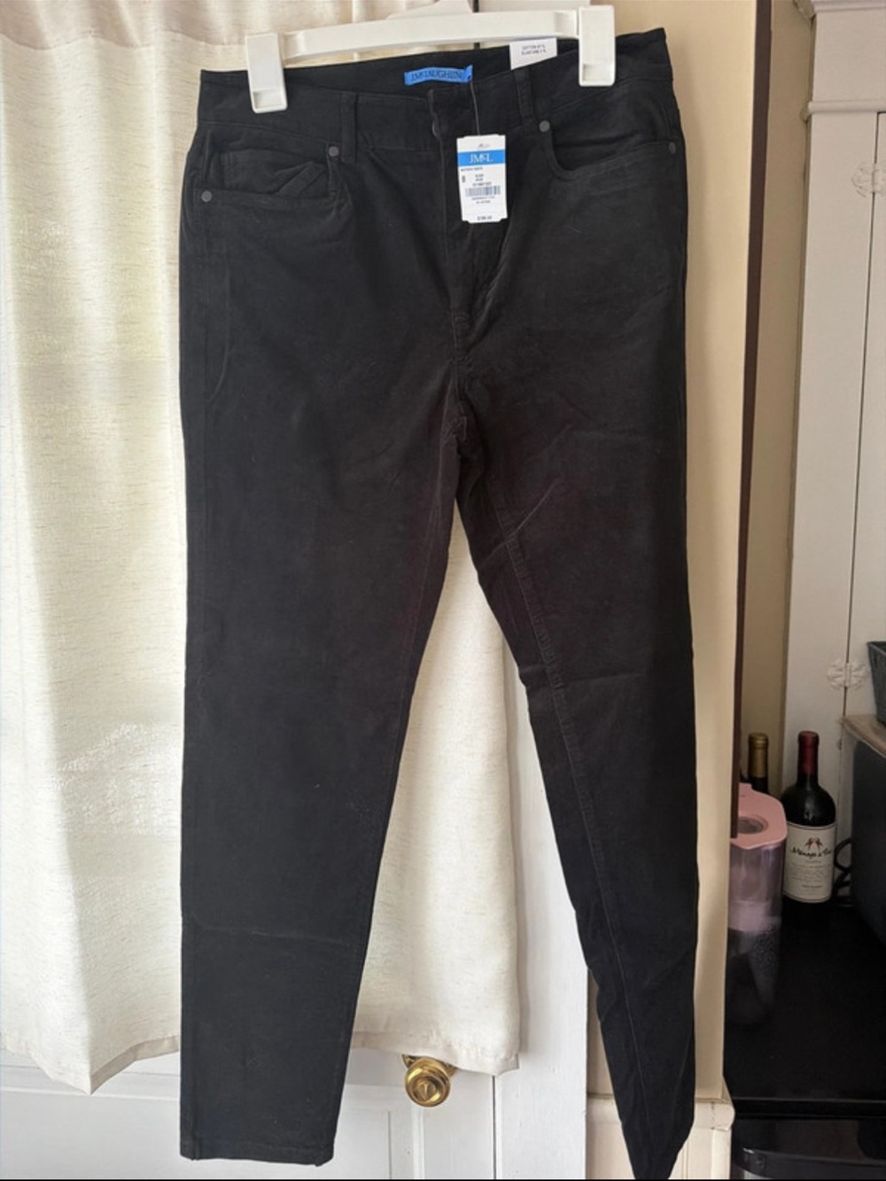 J. McLaughlin Watson pants Black straight leg- velvet